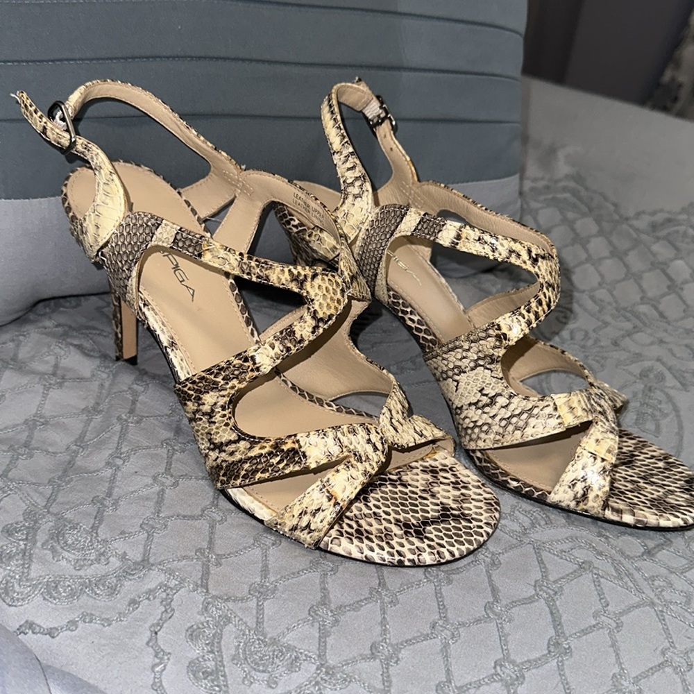 Via Spiga Women's V Mystique
Snake Print Strappy Heel Sandals